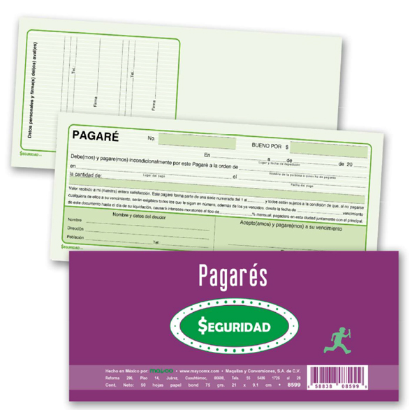 FORMA SEGURIDAD PAGARE S/TALON  50HJ