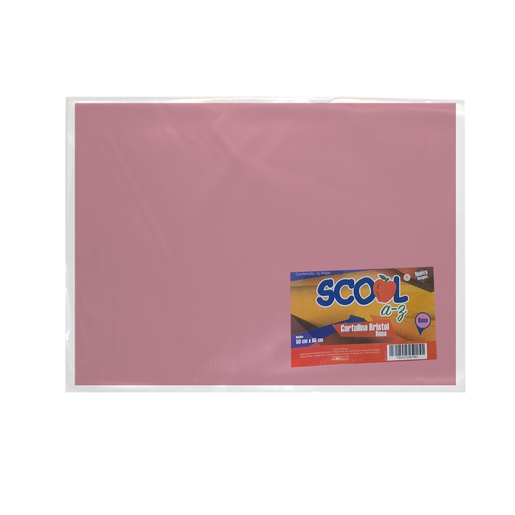 CARTULINA BRISTOL ROSA SCOOL