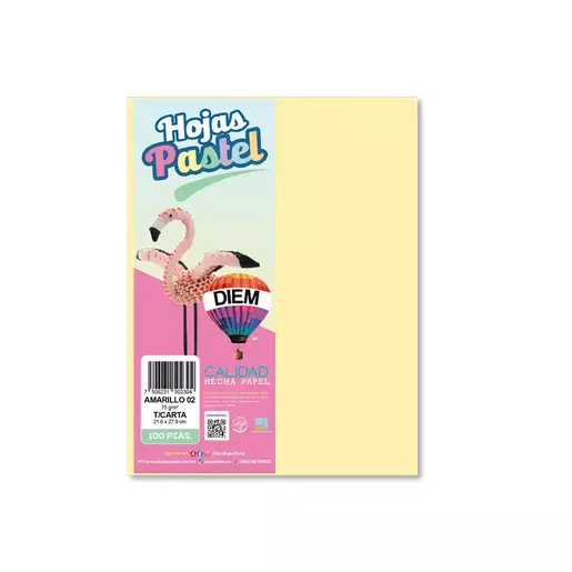 PAPEL PASTEL DIEM CARTA AMARILLO