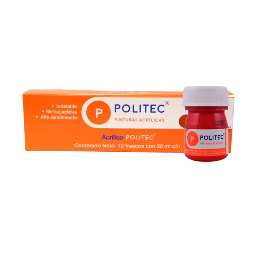PINTURA ACRILICA POLITEC CARMIN 20ML