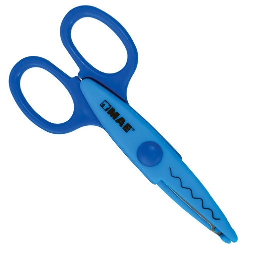 TIJERA CON PATRON DE CORTE CURVAS